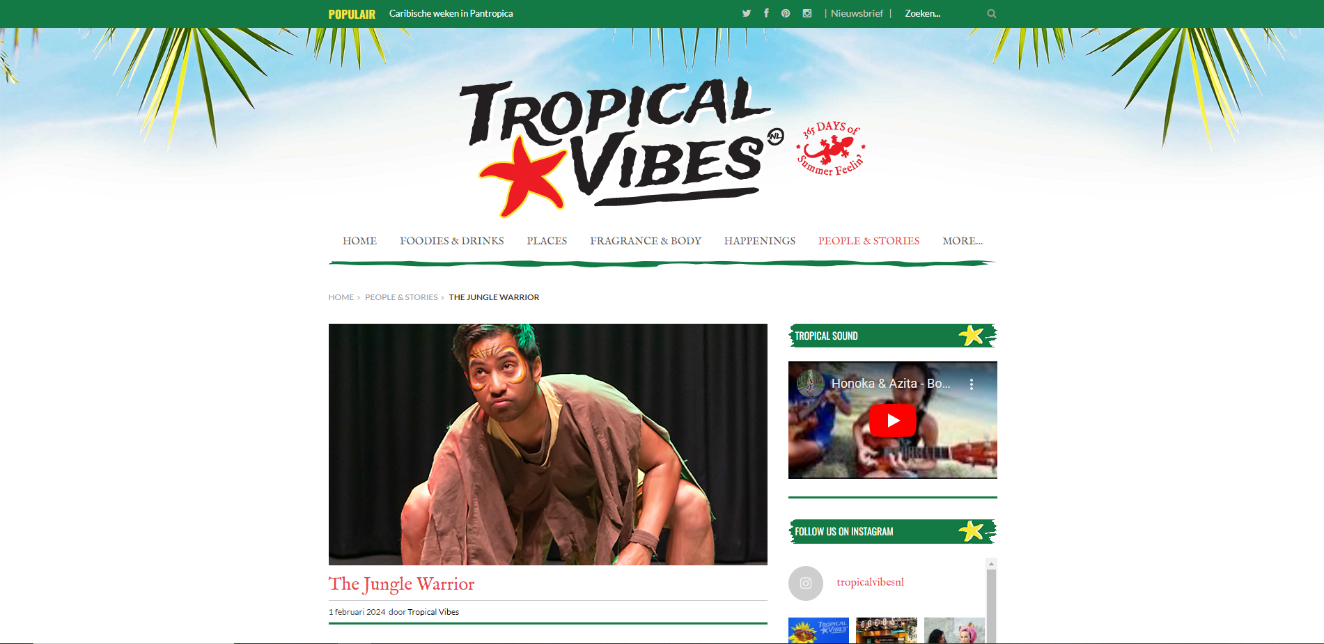 Tropical Vibes: Patrick ‘The Jungle Warrior’ van Gurp, man met een tropische missie